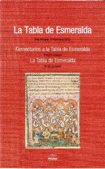 La Tabla de Esmeralda Hortulano Fulcanelli Hermes 